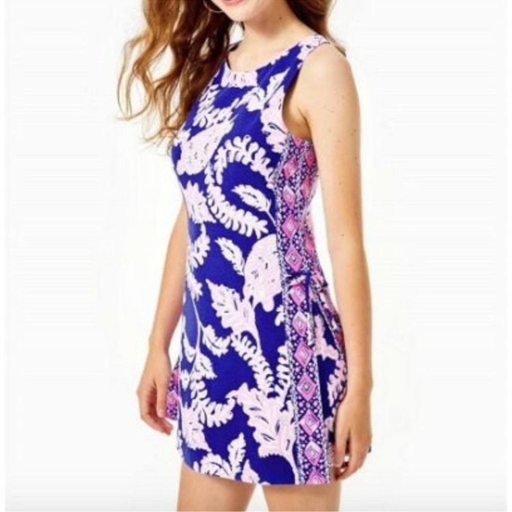 Lilly Pulitzer Blue and Pink Floral Jumpsuit